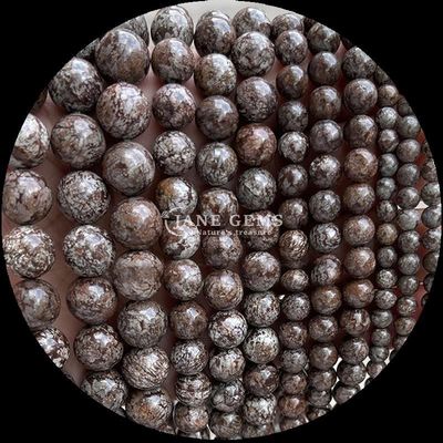 8mm Polished Gemstone Beads Hematite Yooperlite And More Various Types Crystal Healing Stone Loose Bead Strands for Fashion Accessories