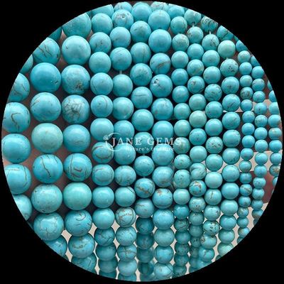 Polished Technique Round Cut Gems Bead in Multi-color Crystal Healing Stone Dalmatian Jasper Lava Stone Loose Bead Strands for Beaded Hair Accessories