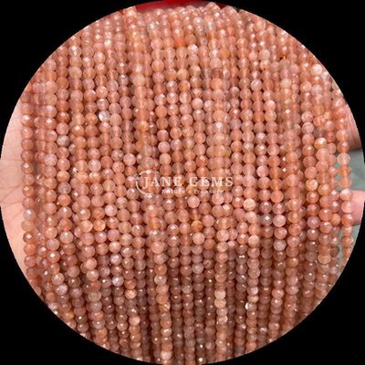Natural Gems Bead Round Cut Faceted Crystal Healing Mini Gemstones Moss Agate Snowflake Obsidian Various Loose Bead Strands Ideal for Handcrafted Accessories