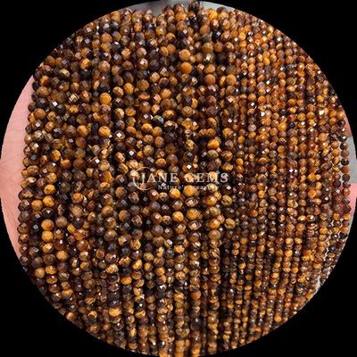 8mm Multi-color Gemstone Beads Red Jasper Tiger's Eye Mini Faceted Crystal Healing Loose Bead Strands for Jewelry Design and Production