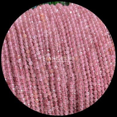 Round Gems Bead The Ultimate Choice for DIY Jewelry Making and Personalized Accessories Various Types Ruby Zoisite Strawberry Quartz Mini Faceted Loose Bead Strands Crystal Healing Stones